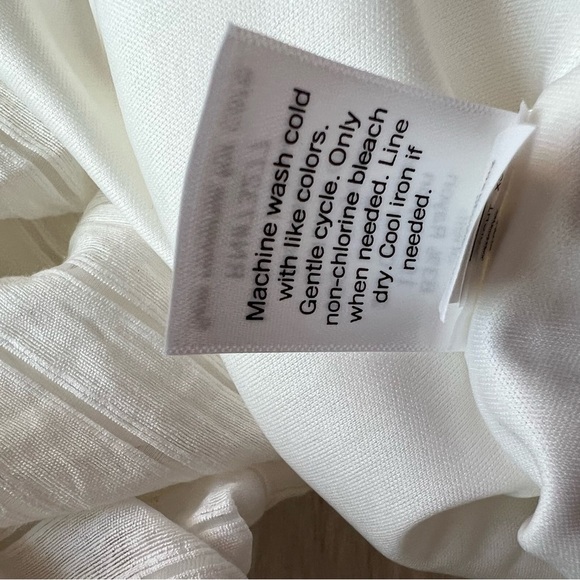 NWT Nine West One Shoulder Shirred Tie Waist
Peplum Top in White Size XS - Picture 13 of 17